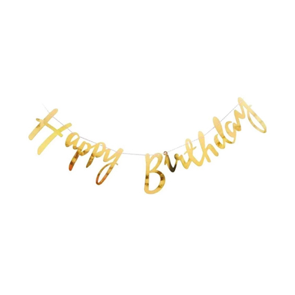 Birthday Banner Golden